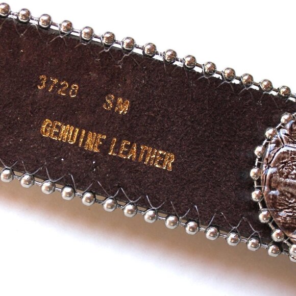 Western Black Bling Cross Belt & Buckle Aurora Borealis AB Crystal Accent ML - Picture 10 of 11